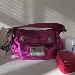 Coach Poppy Sequin  Crossbody Bag